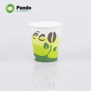 Biologicky odbúrateľné poháre s obsahom PLA