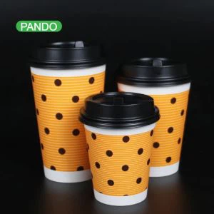 Honey Bee vlastné tlačené Single Wall Hot šálky papierové kávové šálky