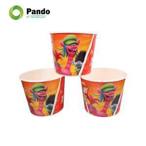 Jednorázové vedrá na papier z popcornu